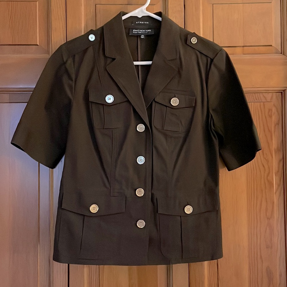 Jones New York signature stretch brown jacket